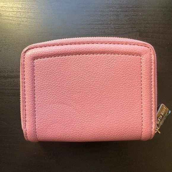 AK Anne Klein Pink Classic Zip Side Snap Wallet EUC - Picture 3 of 7